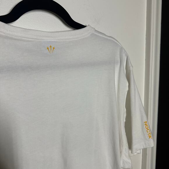 Nike x Nocta Mens White Be Honest Quote Graphic T-Shirt Size XXL Casual Athletic - Picture 9 of 11